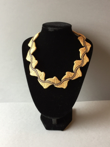 Ply-split double curves with central band. Standard size £80.00